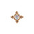 14K R Mini Kandy 6mm 16ga Mercury Mist