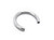 14K W Gold Circular Barbell 16ga 5/16'' (bar only)