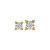 18K Zia (5mm) (threadless) w/2.5mm Diamond