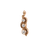 Body Gems 14k Snake in the grass (threadless) cz