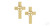 18K Y Celtic Cross (threadless)