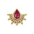 14K Y Borderline 7x6 16ga Rhodolite