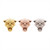 18K Y Panther Head (threadless)
