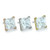 NeoMetal 18K Princess Cut Gem End (threadless)