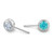 TI Side Set Faceted Gem End  (threadless)
