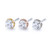 18k W Prong Set Gem End (threadless) 5mm CZ