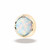 14K Y Super Flat Cab 16ga 3mm #17 White Opal