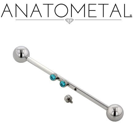 TI Barbell - 3 Hole (bar only) 14ga