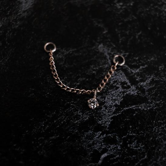 14k W Cleopatra Upchain 25mm WCZ