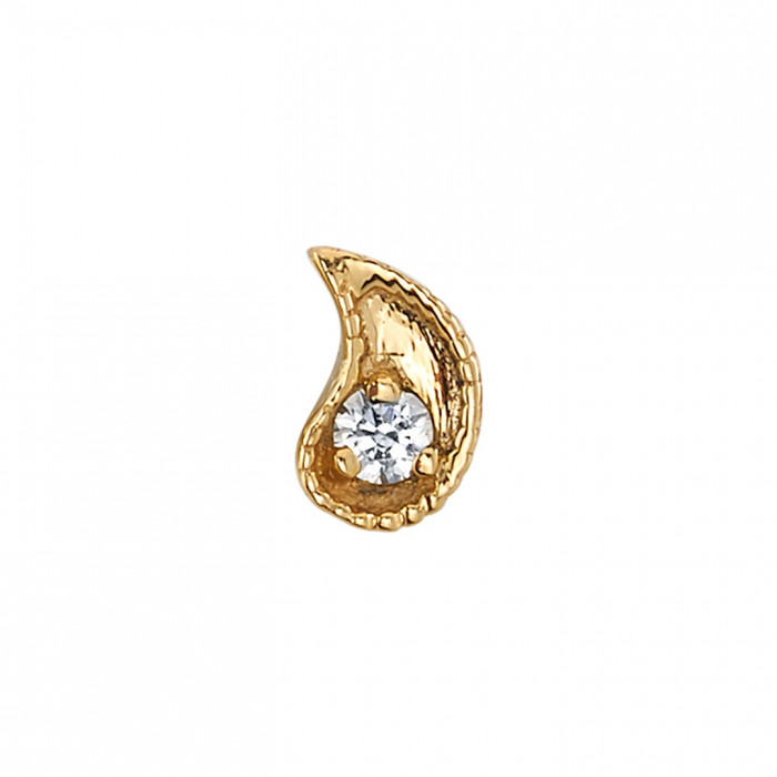 BVLA 14K Paisley Harlequin (threadless) Diamond