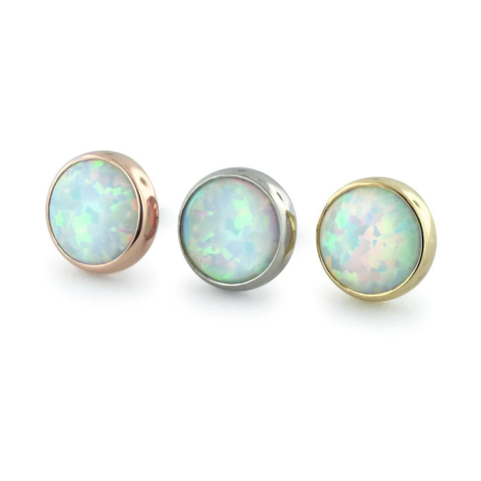 NeoMetal 18K Bezel Cab Ends (threadless)
