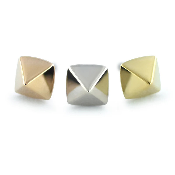 18K Pyramid End (threadless)