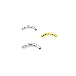 14K Gold Curved Barbell (bar only) 16ga