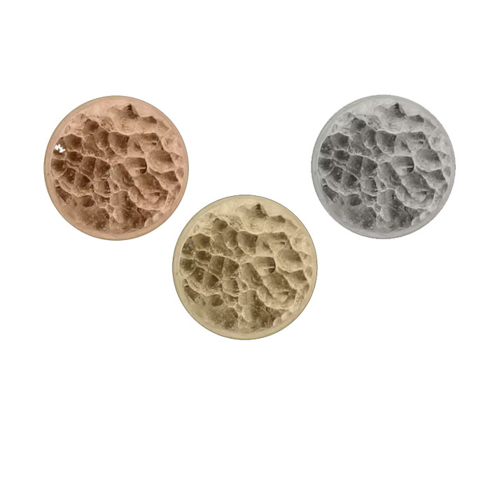 14K Hammered Disk (threadless)