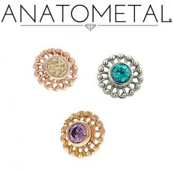 18k R Virtue Threaded End 16ga 2mm Diamond