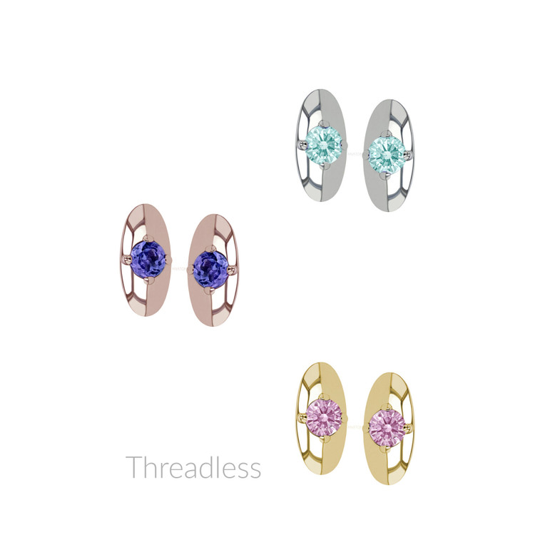 Anatometal 18k Sausalito (threadless)