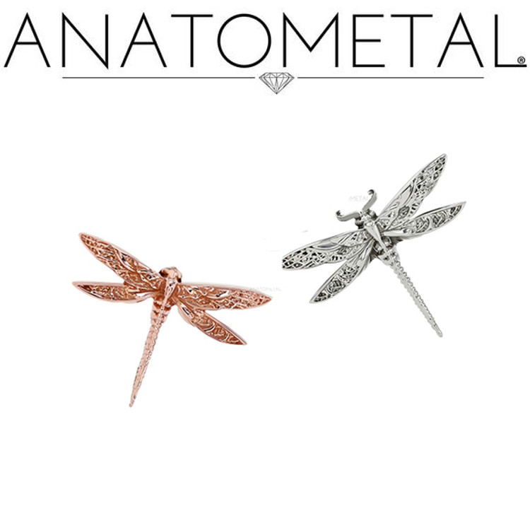 Anatometal 18K Dragonfly 16ga Anatometal 18K Dragonfly 16ga