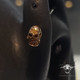 14K Y Skull 5mm 14ga