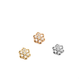 18K Flower Threaded End 1.25mm 16ga Diamond