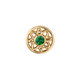 14k Yellow Gold with Emerald Green Diamond