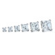 NeoMetal 18K Princess Cut Gem End (threadless)