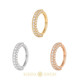 14k Showcase Hinge Ring 16ga CZ