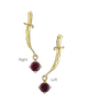 18k Y Dagger w/Dangle (threadless)