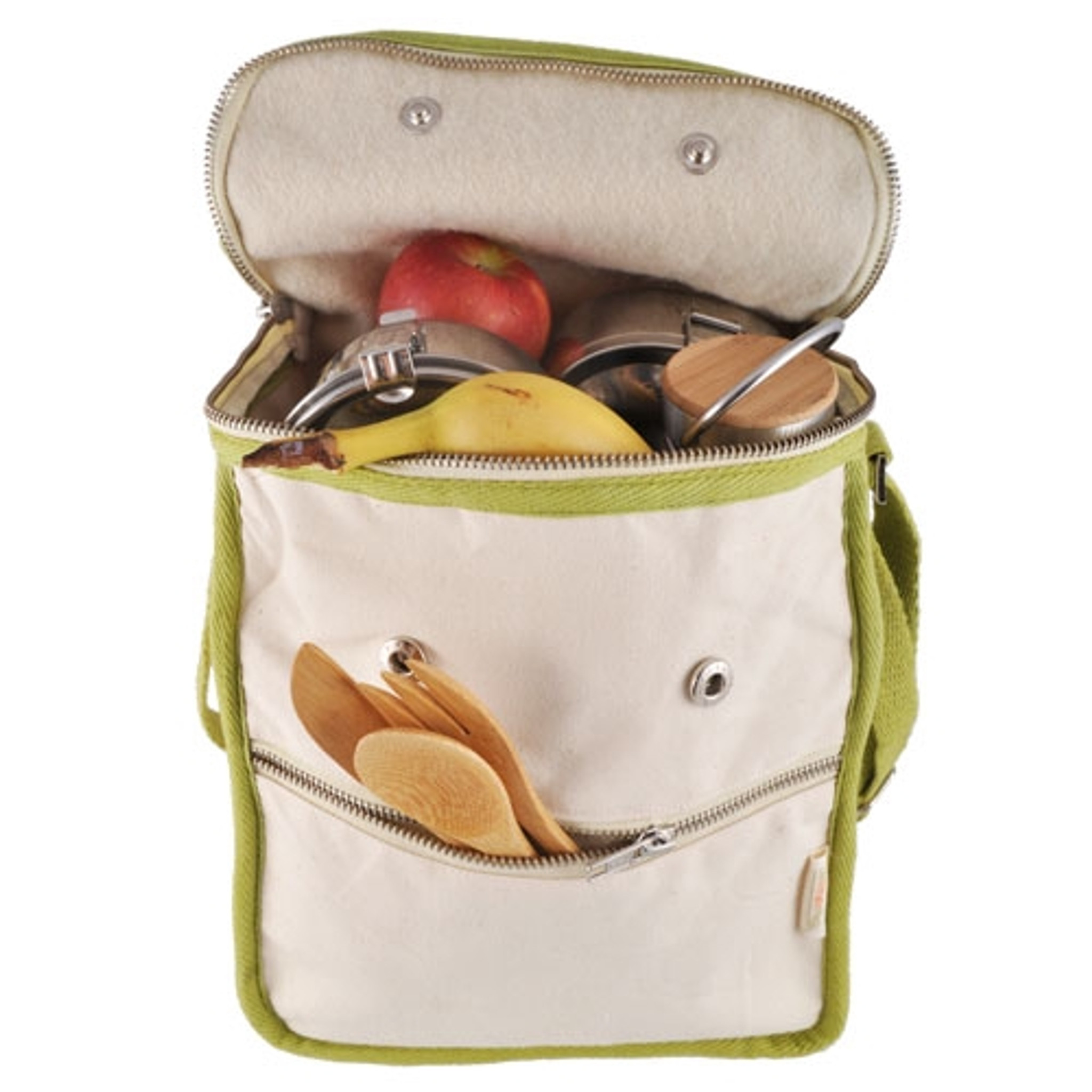 Wool Insulated Natural Lunch Bag 