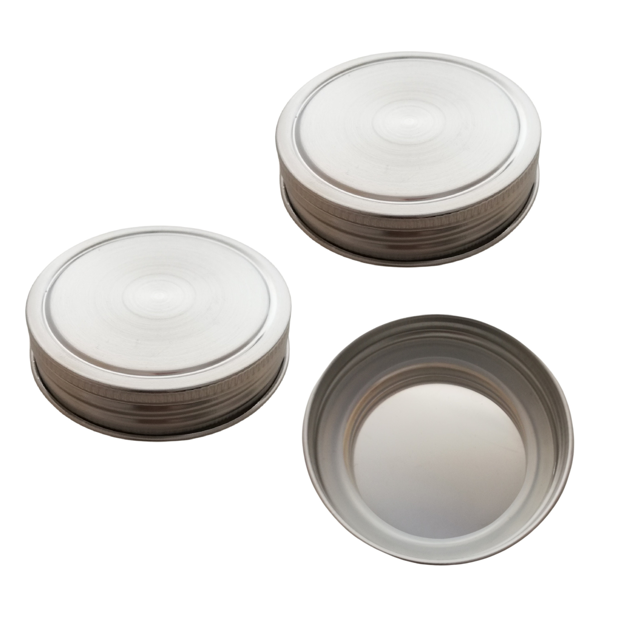 Stainless Steel Mason Jar Lids - Wide - Pack of Three