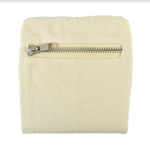 Organic Cotton Flat-Bottom Compact Portable Shopping Bag -  Compact