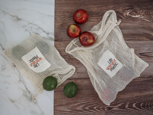 Organic Cotton Mesh Produce Bag - Small