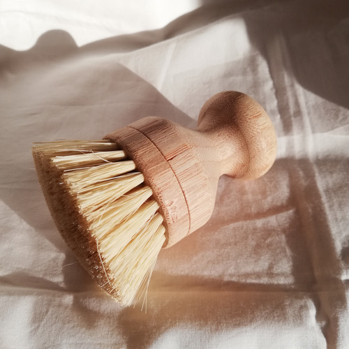 Bamboo Dish Brush with Replaceable Head - Small
