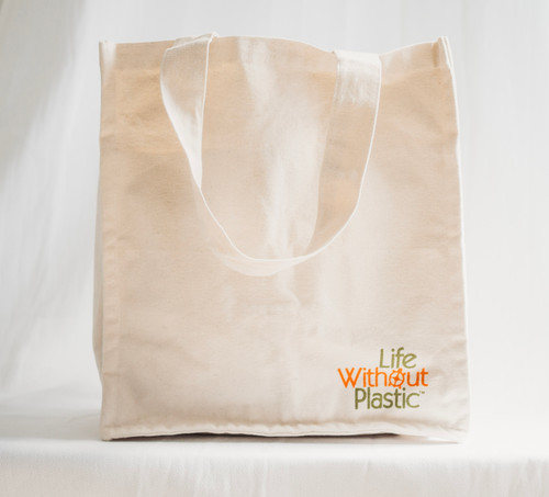 Organic Cotton Tote for Bulk Grocery Shopping - 6 Interior Pocket Compartments