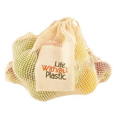 Organic Cotton Mesh Plastic Free Produce Bag - Large