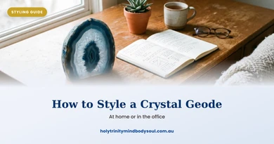 How to Style a Crystal Geode at Home or in the Office