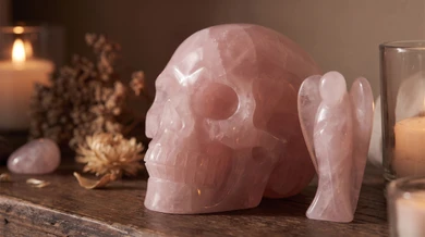 Rose Quartz Skulls and Angels: What Do Crystal Carvings Actually Mean?