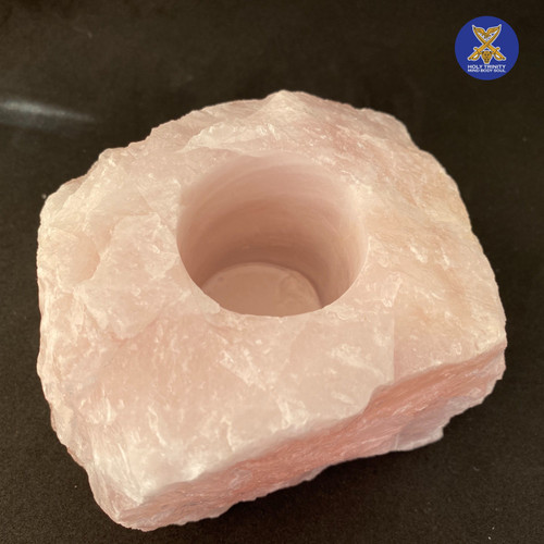 Rose Quartz Tealight Candle Holder-1.1