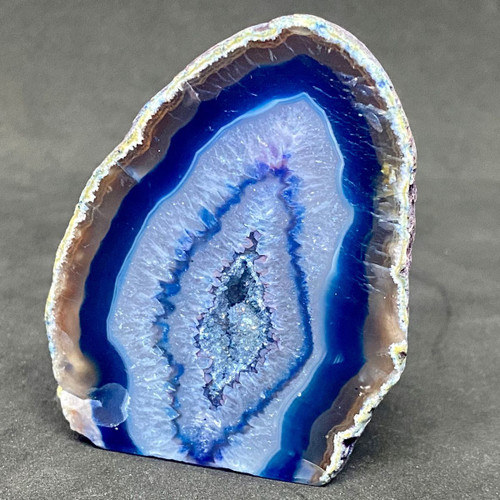 Agate Base Cut Geode Crystal-52.49