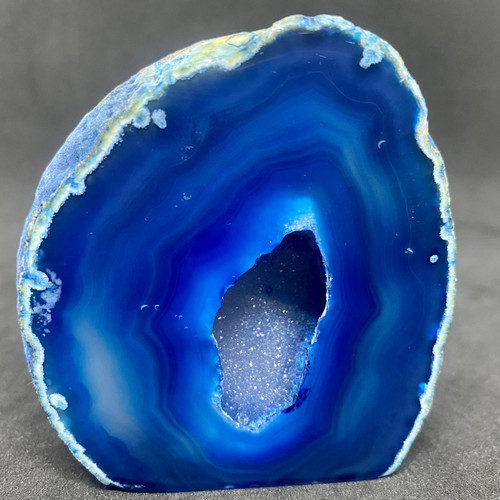 Agate Base Cut Geode Crystal-52.52 Agate Base Cut Geode Crystal-52.52