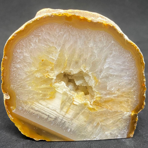 Natural Agate Base Cut Geode Crystal-52.54