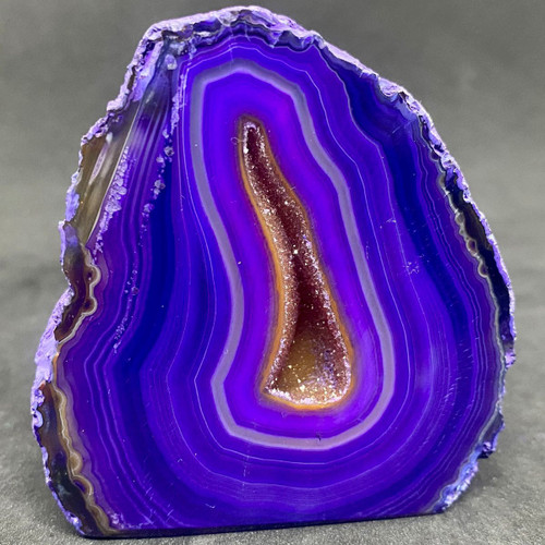 Purple Agate Base Cut Geode Crystal-52.58