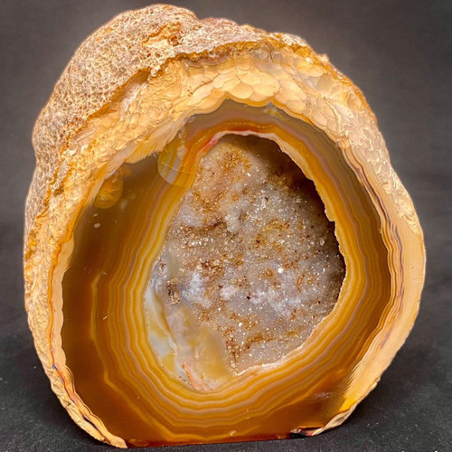 Agate Base Cut Geode Crystal-52.63
