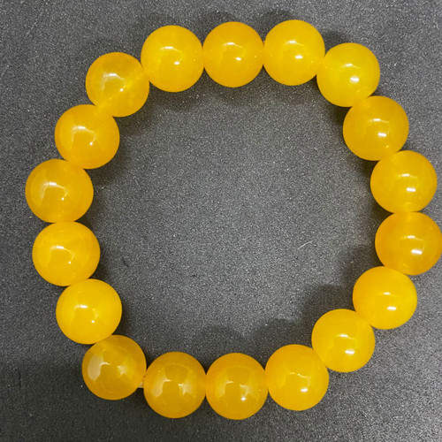 Yellow Jasper Bracelet - Natural Gemstone Crystal Beaded