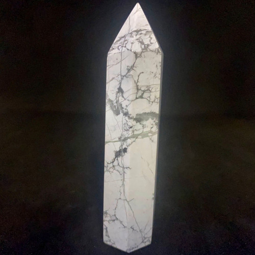 Howlite Crystal Generator Point-1.2 Howlite Crystal Generator Point-1.2