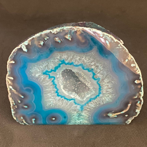 Agate Base Cut Geode Crystal 1 Agate Base Cut Geode Crystal 1