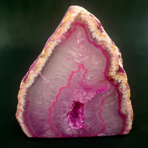 Pink Agate Base Cut Geode Crystal-53.20 Pink Agate Base Cut Geode Crystal-53.20