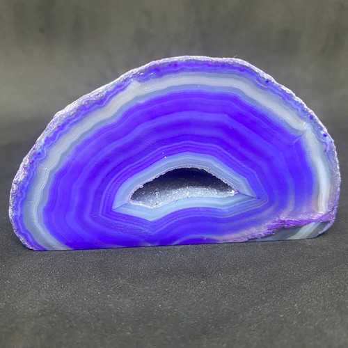 Purple Agate Base Cut Geode Crystal-53.21 Purple Agate Base Cut Geode Crystal-53.21