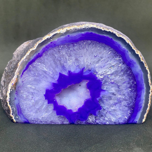 Purple Agate Base Cut Geode Crystal-53.23