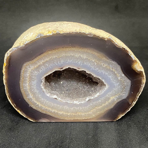 Natural Agate Base Cut Geode Crystal #53.31
