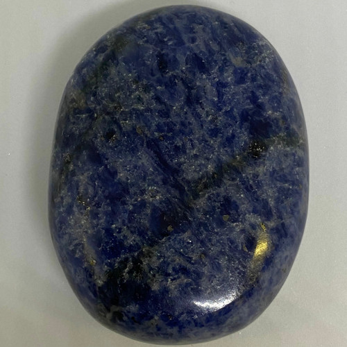 Sodalite Crystal Palm Stone (Large) #1.1